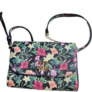 Steve Madden Blynn black floral crossbody bag purse Small